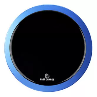 All New, Drahtloses Ladegerät, ultraflach, für Telefon, blau, 5/9V, 10W, Überhitzungsschutz, Qi All New, Drahtloses Ladegerät, ultraflach, für Telefon, blau, 5/9V, 10W, Überhitzungsschutz, Qi