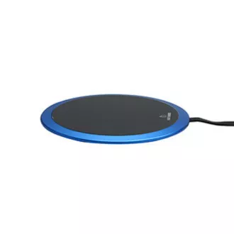 All New, Drahtloses Ladegerät, ultraflach, für Telefon, blau, 5/9V, 10W, Überhitzungsschutz, Qi All New, Drahtloses Ladegerät, ultraflach, für Telefon, blau, 5/9V, 10W, Überhitzungsschutz, Qi