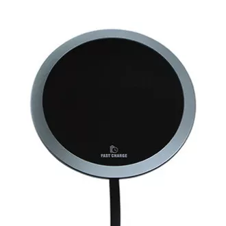 All New, Kabelloses Ladegerät, ultraflach, für Telefon, silber, 5/9V, 10W, Überhitzungsschutz, Qi All New, Kabelloses Ladegerät, ultraflach, für Telefon, silber, 5/9V, 10W, Überhitzungsschutz, Qi