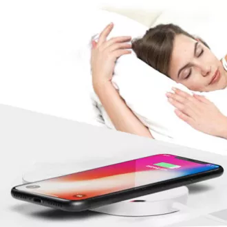 2in1 kabelloses Ladegerät, für Telefon und Apple Watch, weiß, 5V, 10W, Qi
