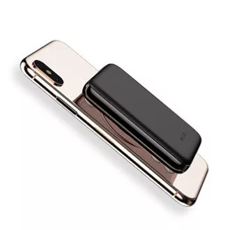 Powerton, Powerbank mit kabelloser Aufladung, Li-Pol, 5V, Aufladen von Handys/Tablets, WBP5, 5000mAh, Saugnäpfe zum Anbringen an Powerton, Powerbank mit kabelloser Aufladung, Li-Pol, 5V, Aufladen von Handys/Tablets, WBP5, 5000mAh, Saugnäpfe zum Anbringen an