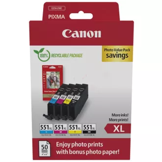 Canon CLI-551-XL (6443B008) - Tintenpatrone, black + color (schwarz + farbe) Canon CLI-551-XL (6443B008) - Tintenpatrone, black + color (schwarz + farbe)