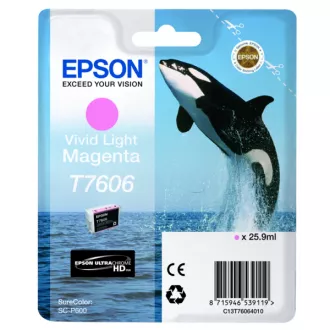 Epson T7606 (C13T76064N10) - Tintenpatrone, light magenta (helles magenta) Epson T7606 (C13T76064N10) - Tintenpatrone, light magenta (helles magenta)