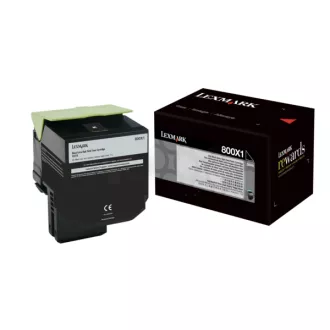 Lexmark 80C0X10 - toner, black (schwarz )