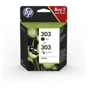 HP 303 (3YM92AE#301) - Tintenpatrone, black + color (schwarz + farbe)