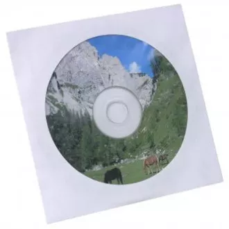 Umschlag für 1 CD, Papier, weiß, mit Fenster Umschlag für 1 CD, Papier, weiß, mit Fenster