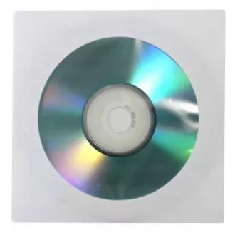 Umschlag für 1 CD, Papier, weiß, mit Fenster Umschlag für 1 CD, Papier, weiß, mit Fenster