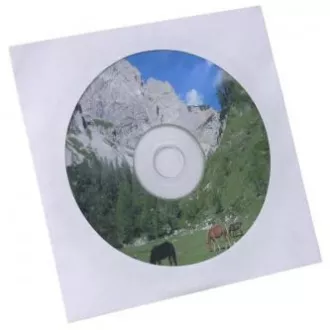 Umschlag für 1 CD, Papier, weiß, mit Fenster, Logo, 100er-Pack Umschlag für 1 CD, Papier, weiß, mit Fenster, Logo, 100er-Pack