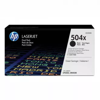 HP 504X (CE250XD) - toner, black (schwarz ) 2stk HP 504X (CE250XD) - toner, black (schwarz ) 2stk