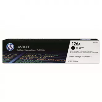 HP 126A (CE310AD) - toner, black (schwarz ) 2stk HP 126A (CE310AD) - toner, black (schwarz ) 2stk
