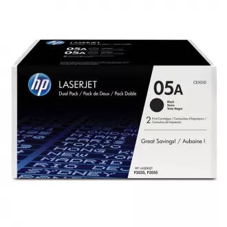 HP 05A (CE505D) - toner, black (schwarz ) 2stk HP 05A (CE505D) - toner, black (schwarz ) 2stk
