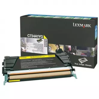 Lexmark C734A1YG - toner, yellow (gelb) Lexmark C734A1YG - toner, yellow (gelb)