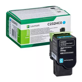 Lexmark C232HC0 - toner, cyan Lexmark C232HC0 - toner, cyan