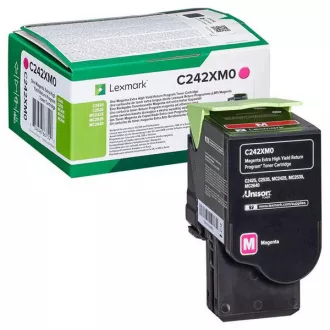 Lexmark C242XM0 - toner, magenta Lexmark C242XM0 - toner, magenta