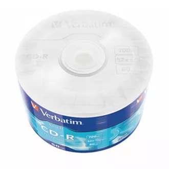 Verbatim CD-R, 43787, Extra Protection, 50er-Pack, 700MB, 52x, 80 Min., 12cm, nicht bedruckbar, wrap, für die Datenarchivierung Verbatim CD-R, 43787, Extra Protection, 50er-Pack, 700MB, 52x, 80 Min., 12cm, nicht bedruckbar, wrap, für die Datenarchivierung