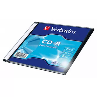 Verbatim CD-R, 43347, DataLife, 1-Pack, 700MB, Extra Protection, 52x, 80min, Slim Box, für die Datenarchivierung Verbatim CD-R, 43347, DataLife, 1-Pack, 700MB, Extra Protection, 52x, 80min, Slim Box, für die Datenarchivierung
