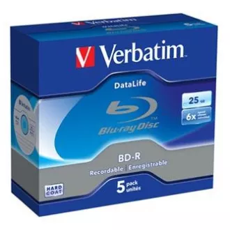 Verbatim BD-R, Datalife, 25GB, Jewel Box, 43836, 6x, 5er-Pack Verbatim BD-R, Datalife, 25GB, Jewel Box, 43836, 6x, 5er-Pack