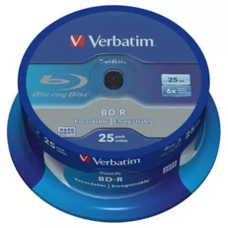 Verbatim BD-R, Einzelschicht 25GB, Spindel, 43837, 6x, 25er-Pack Verbatim BD-R, Einzelschicht 25GB, Spindel, 43837, 6x, 25er-Pack