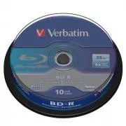 Verbatim BD-R, Single Layer 25GB, Kuchenbox, 43742, 6x, 10er-Pack, für die Datenarchivierung