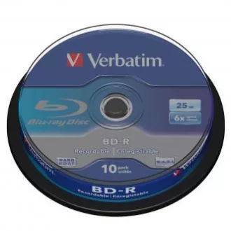 Verbatim BD-R, Single Layer 25GB, Kuchenbox, 43742, 6x, 10er-Pack, für die Datenarchivierung Verbatim BD-R, Single Layer 25GB, Kuchenbox, 43742, 6x, 10er-Pack, für die Datenarchivierung