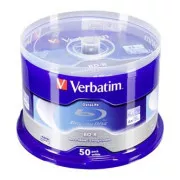 Verbatim BD-R, Einzelschicht 25GB, blaue Oberfläche, Einzelschicht, Spindel, 43838, 6x, 50-Kuchen, keine ID