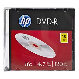 HP DVD-R, DME00085-3, 4,7GB, 16x, Slim Case, 10er-Pack, nicht bedruckbar, 12cm, 69314, für die Datenarchivierung HP DVD-R, DME00085-3, 4,7GB, 16x, Slim Case, 10er-Pack, nicht bedruckbar, 12cm, 69314, für die Datenarchivierung
