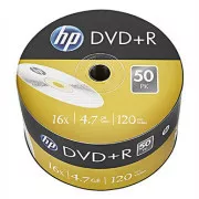 HP DVD R, DRE00070-3, 69305, 4,7GB, 16x, Bulk, 50er-Pack, nicht bedruckbar, 12cm, für die Datenarchivierung
