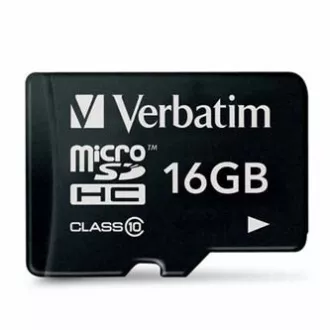 Verbatim Micro Secure Digital Karte Premium, 16GB, micro SDHC, 44010, UHS-I U1 (Klasse 10) Verbatim Micro Secure Digital Karte Premium, 16GB, micro SDHC, 44010, UHS-I U1 (Klasse 10)
