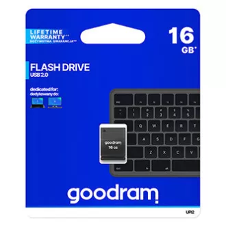Goodram USB-Stick, USB 2.0, 16GB, UPI2, schwarz, UPI2-0160K0R11, USB A, mit Abdeckung Goodram USB-Stick, USB 2.0, 16GB, UPI2, schwarz, UPI2-0160K0R11, USB A, mit Abdeckung