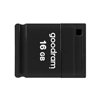Goodram USB-Stick, USB 2.0, 16GB, UPI2, schwarz, UPI2-0160K0R11, USB A, mit Abdeckung Goodram USB-Stick, USB 2.0, 16GB, UPI2, schwarz, UPI2-0160K0R11, USB A, mit Abdeckung