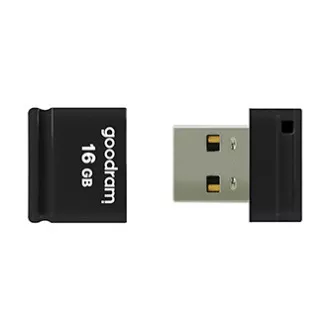 Goodram USB-Stick, USB 2.0, 16GB, UPI2, schwarz, UPI2-0160K0R11, USB A, mit Abdeckung Goodram USB-Stick, USB 2.0, 16GB, UPI2, schwarz, UPI2-0160K0R11, USB A, mit Abdeckung