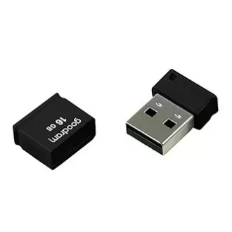 Goodram USB-Stick, USB 2.0, 16GB, UPI2, schwarz, UPI2-0160K0R11, USB A, mit Abdeckung Goodram USB-Stick, USB 2.0, 16GB, UPI2, schwarz, UPI2-0160K0R11, USB A, mit Abdeckung