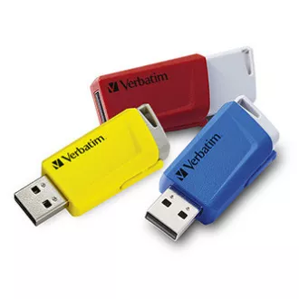 Verbatim USB-Flash-Laufwerk, USB 3.0, 16 GB, Store N Click, gemischte Farben, 49306, USB A, mit ausziehbarem Anschluss, 3 Stück Verbatim USB-Flash-Laufwerk, USB 3.0, 16 GB, Store N Click, gemischte Farben, 49306, USB A, mit ausziehbarem Anschluss, 3 Stück