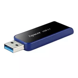 Apacer USB-Flash-Laufwerk, USB 3.0, 32GB, AH356, schwarz, AP32GAH356B-1, USB A, mit ausziehbarem Anschluss