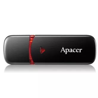 Apacer USB-Stick, USB 2.0, 32GB, AH333, schwarz, AP32GAH333B-1, USB A, mit Abdeckung