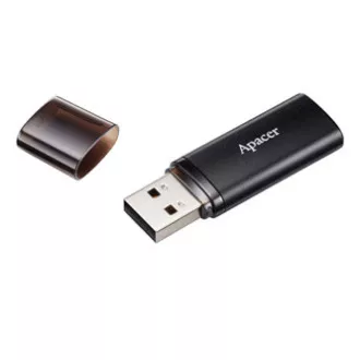 Apacer USB-Flash-Laufwerk, USB 3.0, 32GB, AH25B, schwarz, AP32GAH25BB-1, USB A, mit Abdeckung