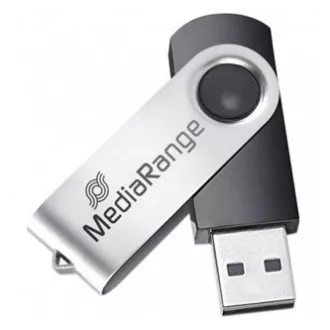 MediaRange USB-Stick, USB 2.0, 32GB, schwarz, MR911, USB A, drehbar