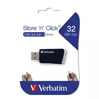 Verbatim USB-Flash-Laufwerk, USB 3.0, 32 GB, Store N Click, schwarz, 49307, USB A, mit ausziehbarem Anschluss Verbatim USB-Flash-Laufwerk, USB 3.0, 32 GB, Store N Click, schwarz, 49307, USB A, mit ausziehbarem Anschluss