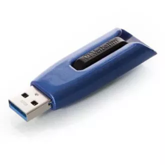 Verbatim USB-Flash-Laufwerk, USB 3.0, 32GB, V3 MAX, Store N Go, blau, 49806, USB A, mit ausziehbarem Anschluss