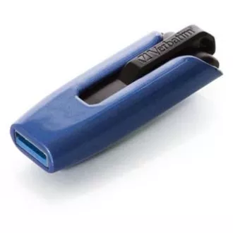 Verbatim USB-Flash-Laufwerk, USB 3.0, 32GB, V3 MAX, Store N Go, blau, 49806, USB A, mit ausziehbarem Anschluss