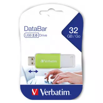 Verbatim USB-Flash-Laufwerk, USB 2.0, 32 GB, DataBar, grün, 49454, für die Datenarchivierung Verbatim USB-Flash-Laufwerk, USB 2.0, 32 GB, DataBar, grün, 49454, für die Datenarchivierung