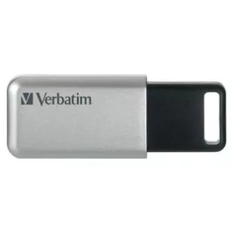 Verbatim USB-Flash-Laufwerk, USB 3.0, 64 GB, Secure Pro, silber, 98666, USB A, AES 256-Bit-Verschlüsselung, mit ausziehbarem Anschluss Verbatim USB-Flash-Laufwerk, USB 3.0, 64 GB, Secure Pro, silber, 98666, USB A, AES 256-Bit-Verschlüsselung, mit ausziehbarem Anschluss