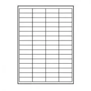 Logo-Etiketten 48,5 x 16,9 mm, A4, matt, weiß, 68 Etiketten, 140 g/m2, 10er-Pack, für Tintenstrahl- und Laserdrucker