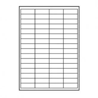 Logo-Etiketten 48,5 mm x 16,9 mm, A4, matt, weiß, 68 Etiketten, 140 g/m2, Packung mit 25 Stück, für Tintenstrahl- und Laserdrucker