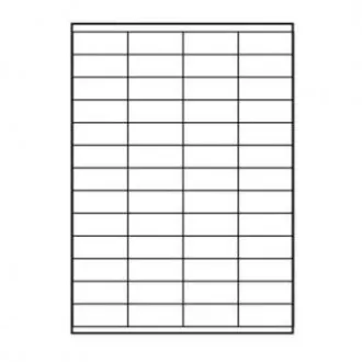 Logo-Etiketten 52,5 mm x 21,2 mm, A4, matt, weiß, 56 Etiketten, 140 g/m2, Packung mit 25 Stück, für Tintenstrahl- und Laserdrucker