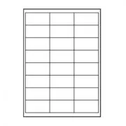 Logo-Etiketten 66mm x 33,8mm, A4, matt, weiß, 24 Etiketten, 140g/m2, 10er-Pack, für Tintenstrahl- und Laserdrucker
