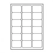 Logo-Etiketten 68mm x 47mm, A4, matt, weiß, 18 Etiketten, 140g/m2, 10er-Pack, für Tintenstrahl- und Laserdrucker