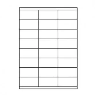 Logo-Etiketten 70mm x 36mm, A4, matt, weiß, 24 Etiketten, 140g/m2, Packung mit 25 Stück, für Tintenstrahl- und Laserdrucker