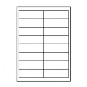Logo-Etiketten 99,1mm x 34mm, A4, matt, weiß, 16 Etiketten, 140g/m2, 10er-Pack, für Tintenstrahl- und Laserdrucker