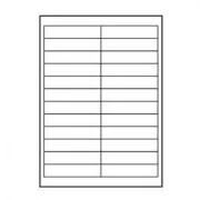 Logo-Etiketten 100mm x 23mm, A4, matt, weiß, 24 Etiketten, 140g/m2, 10er-Pack, für Tintenstrahl- und Laserdrucker